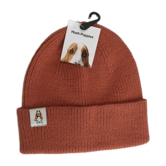 Hush Puppies Other - NWT Hush Puppies Cuffed Beanie One Size Orange Ginger Spice Snowboarding